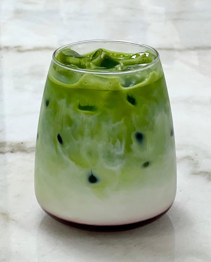 ICED STRAWBERRY MATCHA LATTE